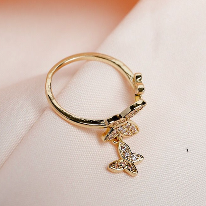 Dancing Butterfly Ring