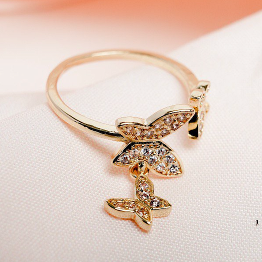 Dancing Butterfly Ring