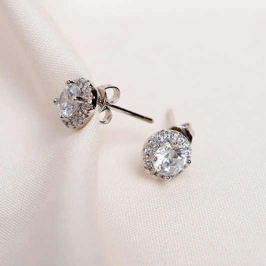 Crystal Cascade Stud Earrings