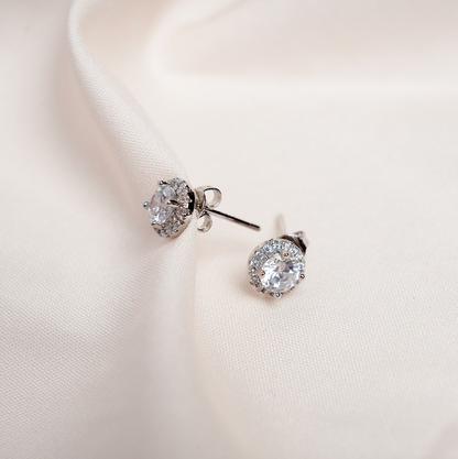 Crystal Cascade Stud Earrings