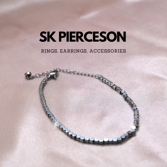 Silver Sparkling Slim Bracelet